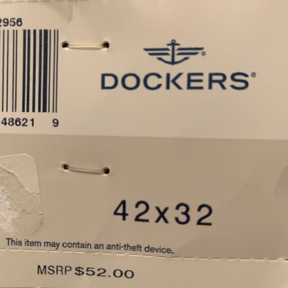 Dockers Mens Brown Plush Twill Pant 42 X 32 Pleated Classic Fit No Wrinkles New - Picture 11 of 16